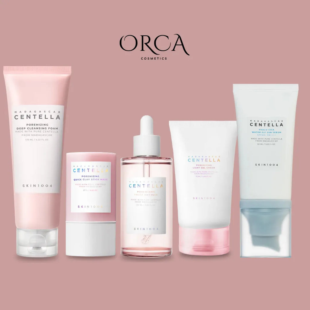 روتين العناية بالبشرة الدهنية والمسام الواسعة