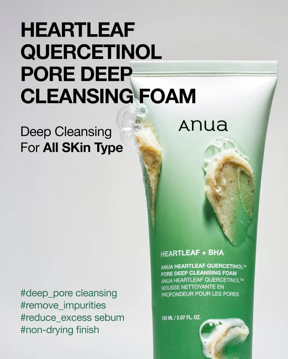 Heartleaf Quercetinol Pore Deep Cleansing Foam
